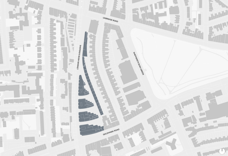 Shepherds Bush Market designed by Apt Architects London 