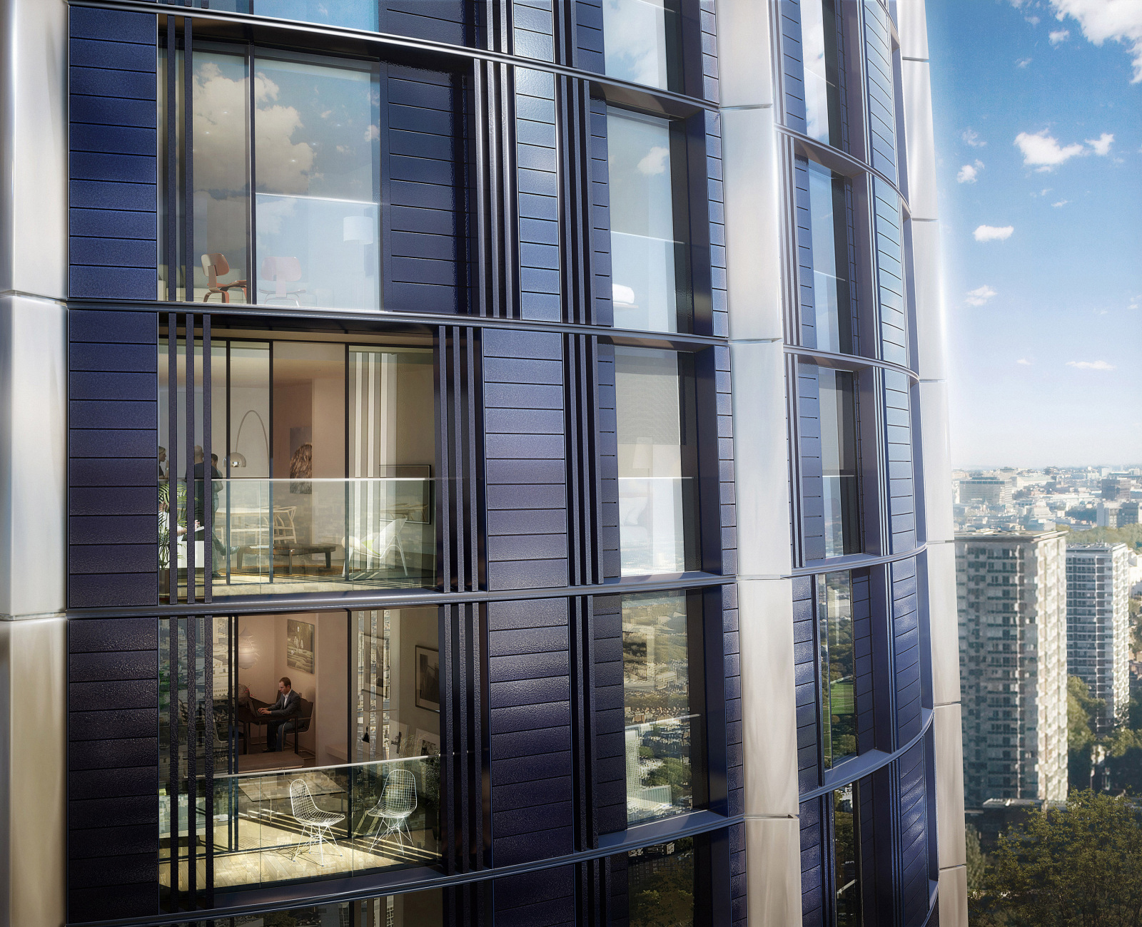 1 Merchant Square, sleek, curved form 