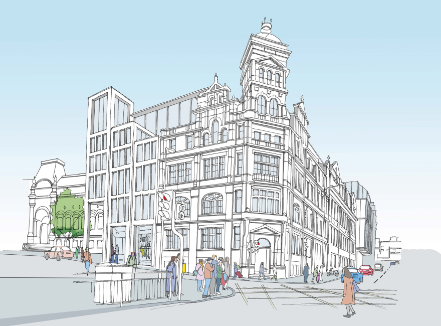 Northern Civic Quarter Leeds designed by Apt Architects London 