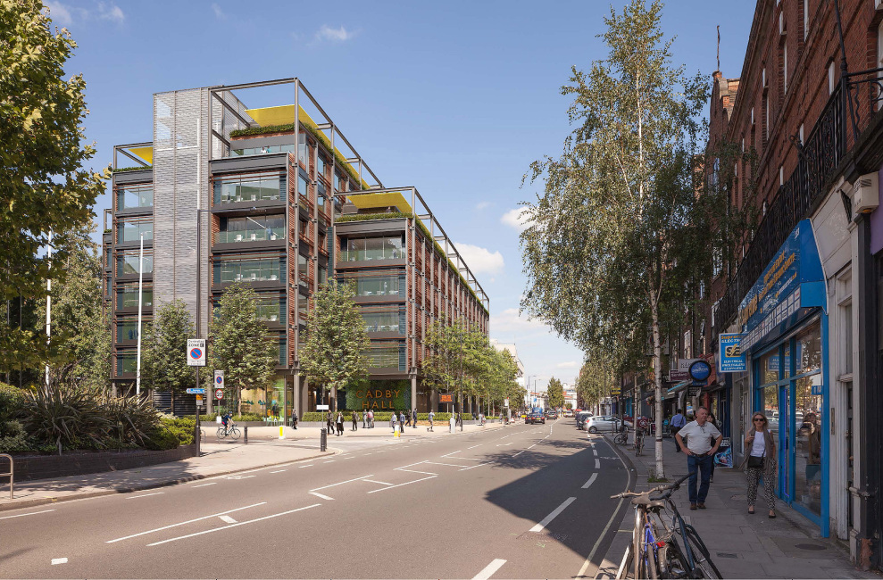 66 Hammersmith Road Workplace, designed by Apt Architects, Clerkenwell, London