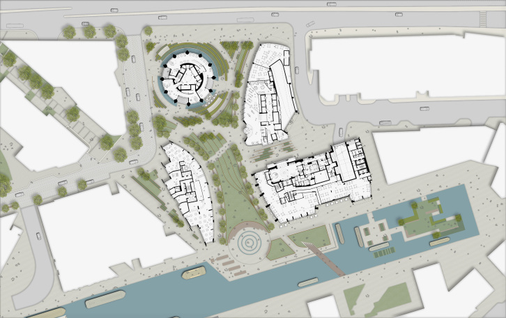 Merchant Square Masterplan designed by Apt Architects London 