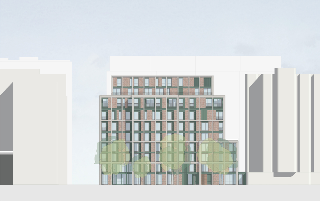 Oak Tree House St Johns Wood - Designed by Apt South Elevation 